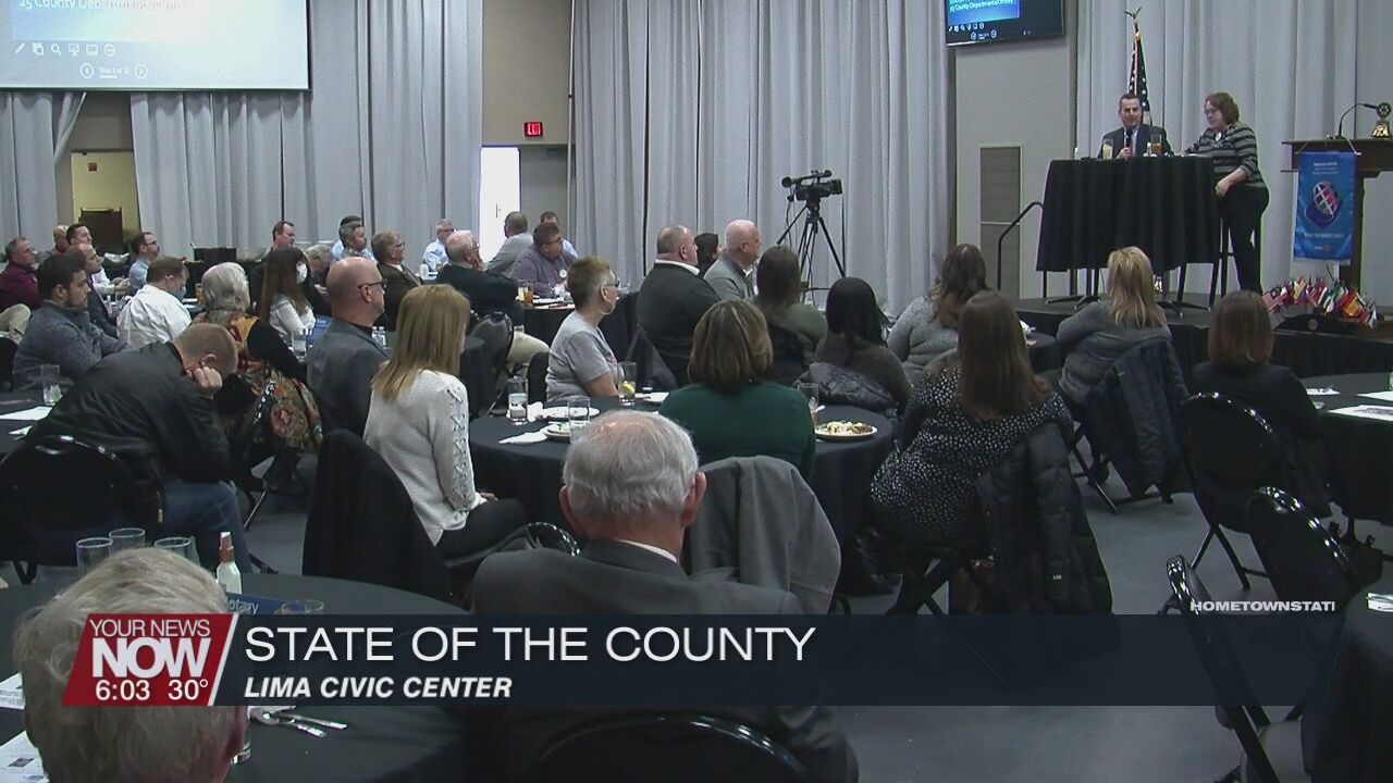 Allen Commissioners give State of the County Address to Lima Rotary